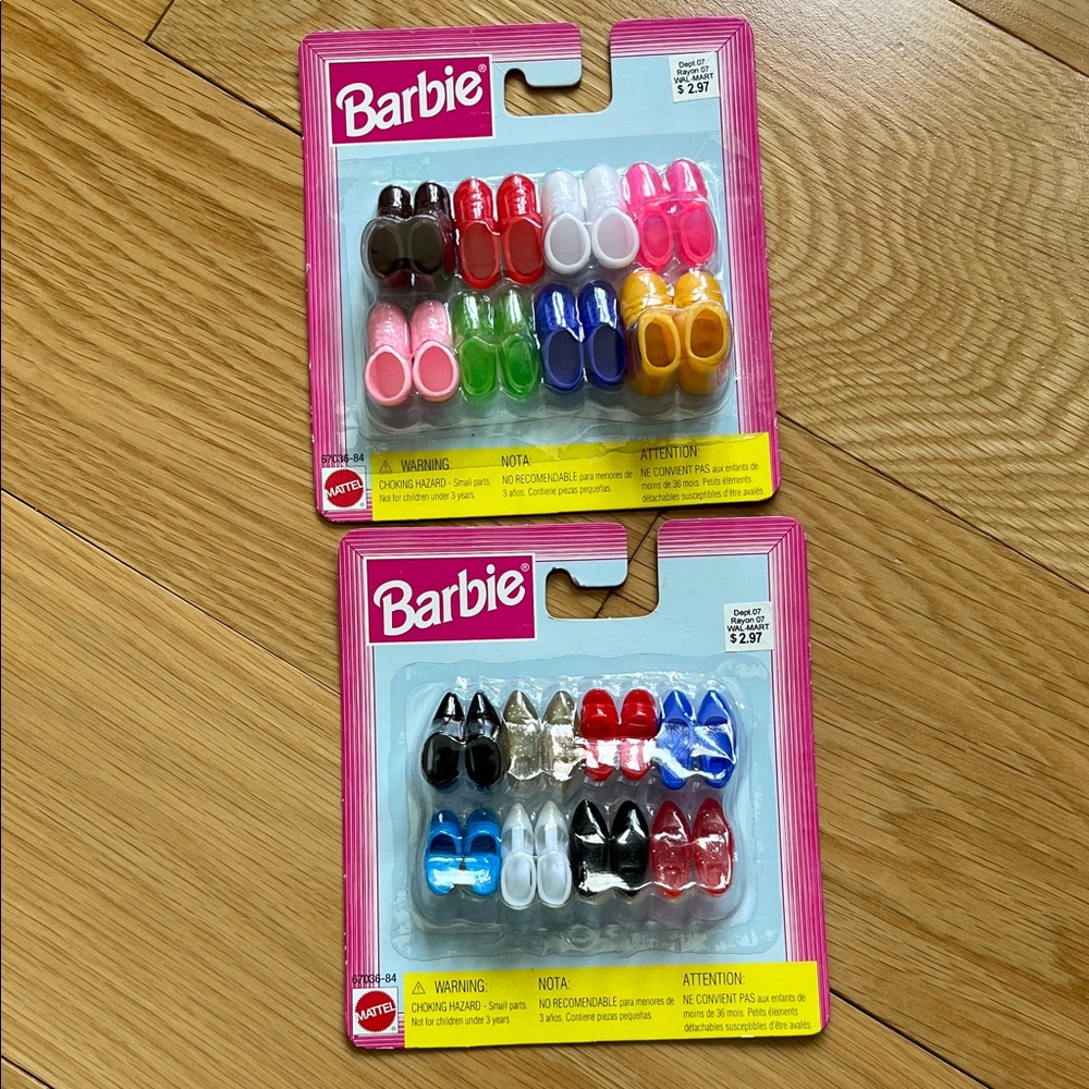 Barbie Shoe Sets New in Package!